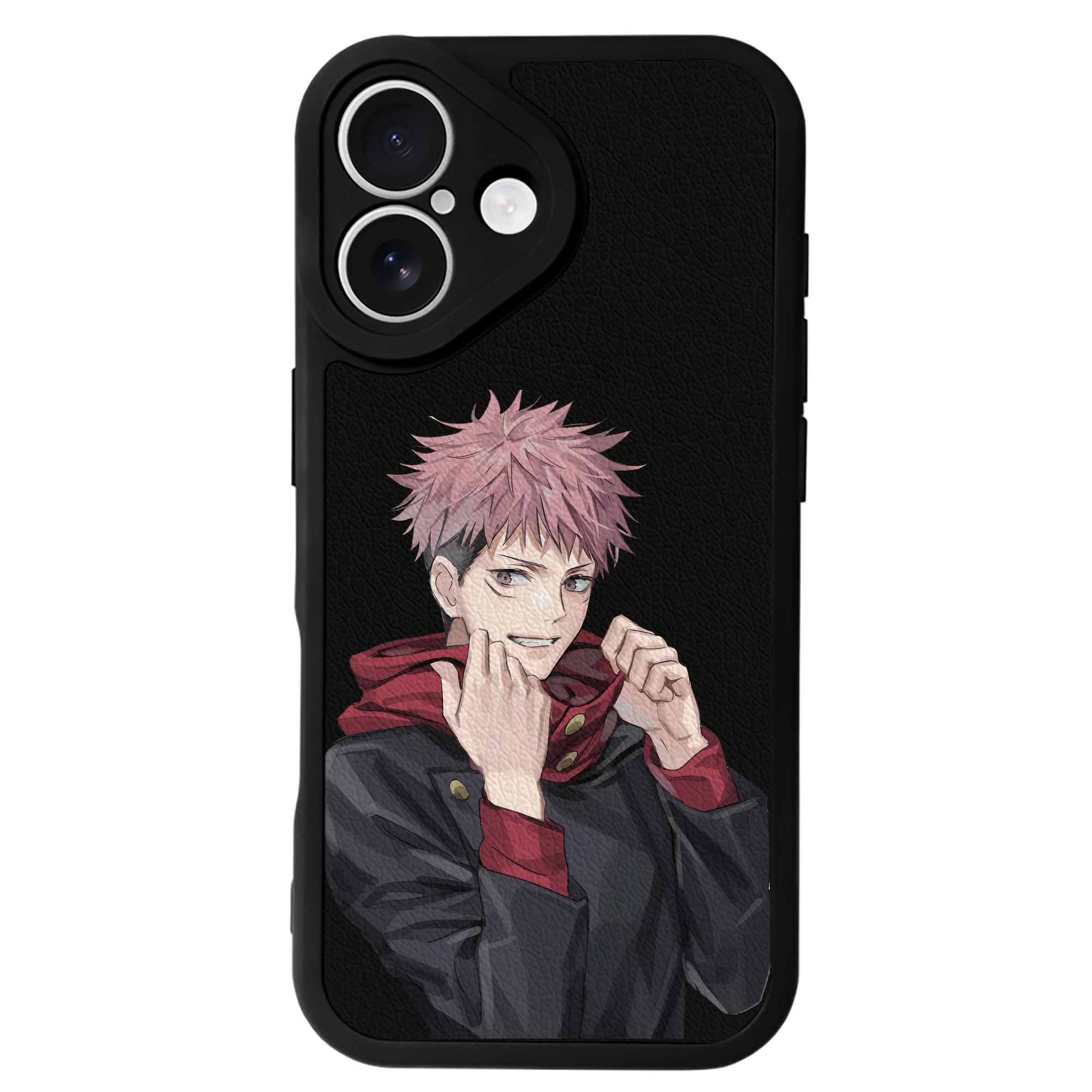 （画像用） 呪術廻戦 Jujutsu Kaisen 【iPhone 16シリーズ対応】シリコンスマホケース（レザー調） 材質：シリコン